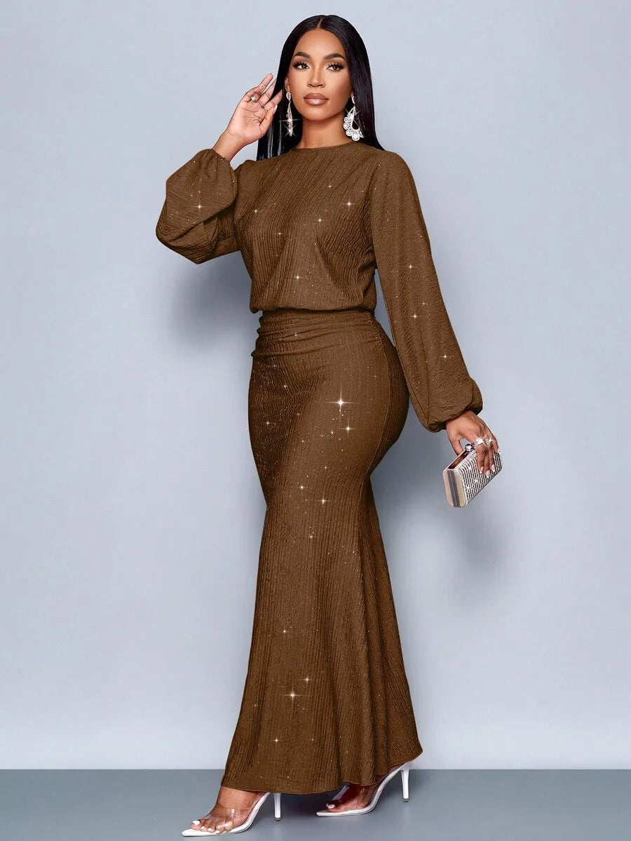 Floor Length Mermaid Hem Bodycon Dress For Party Valentines Day