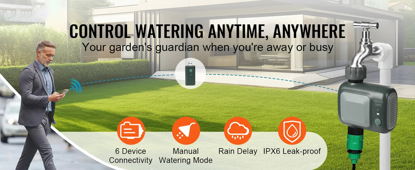 SucceBuy WiFi Sprinkler Timer Hose Faucet Water Timer