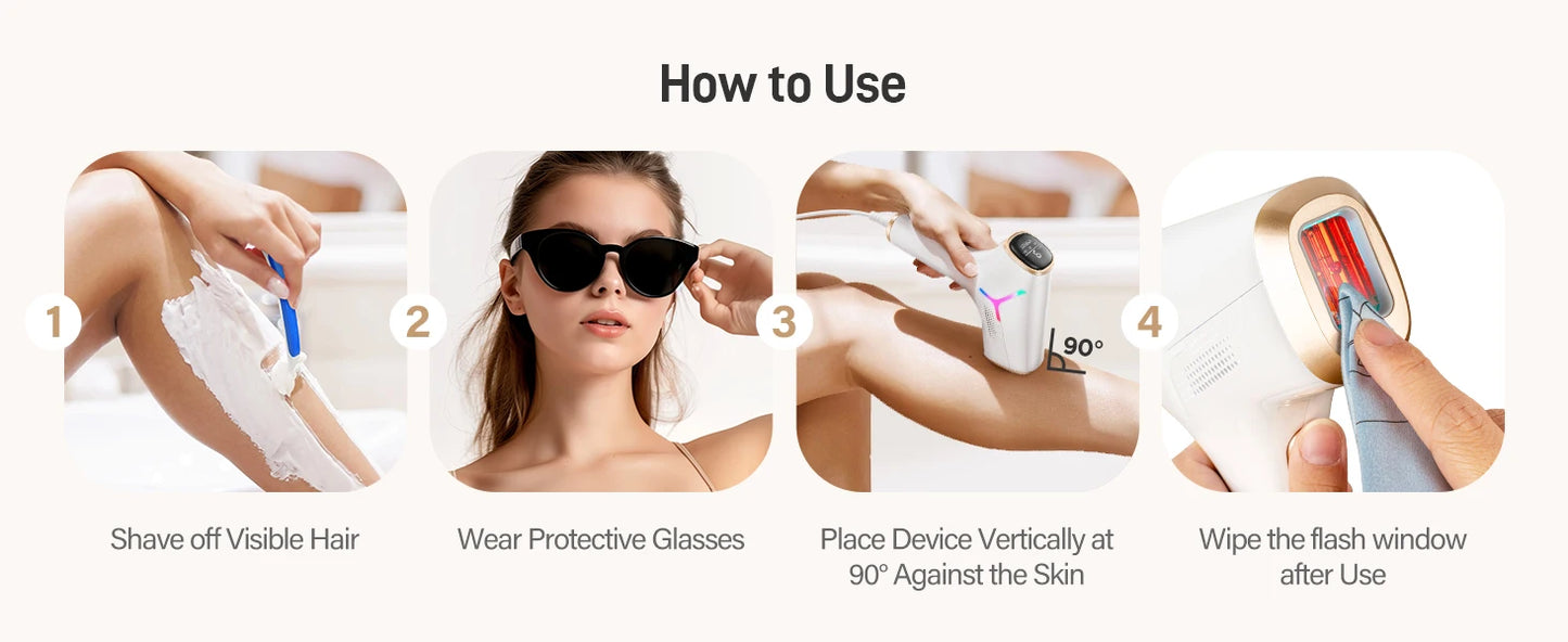 JOOYEECertification IPL Laser Hair Removal Device 3in1 For Home Use