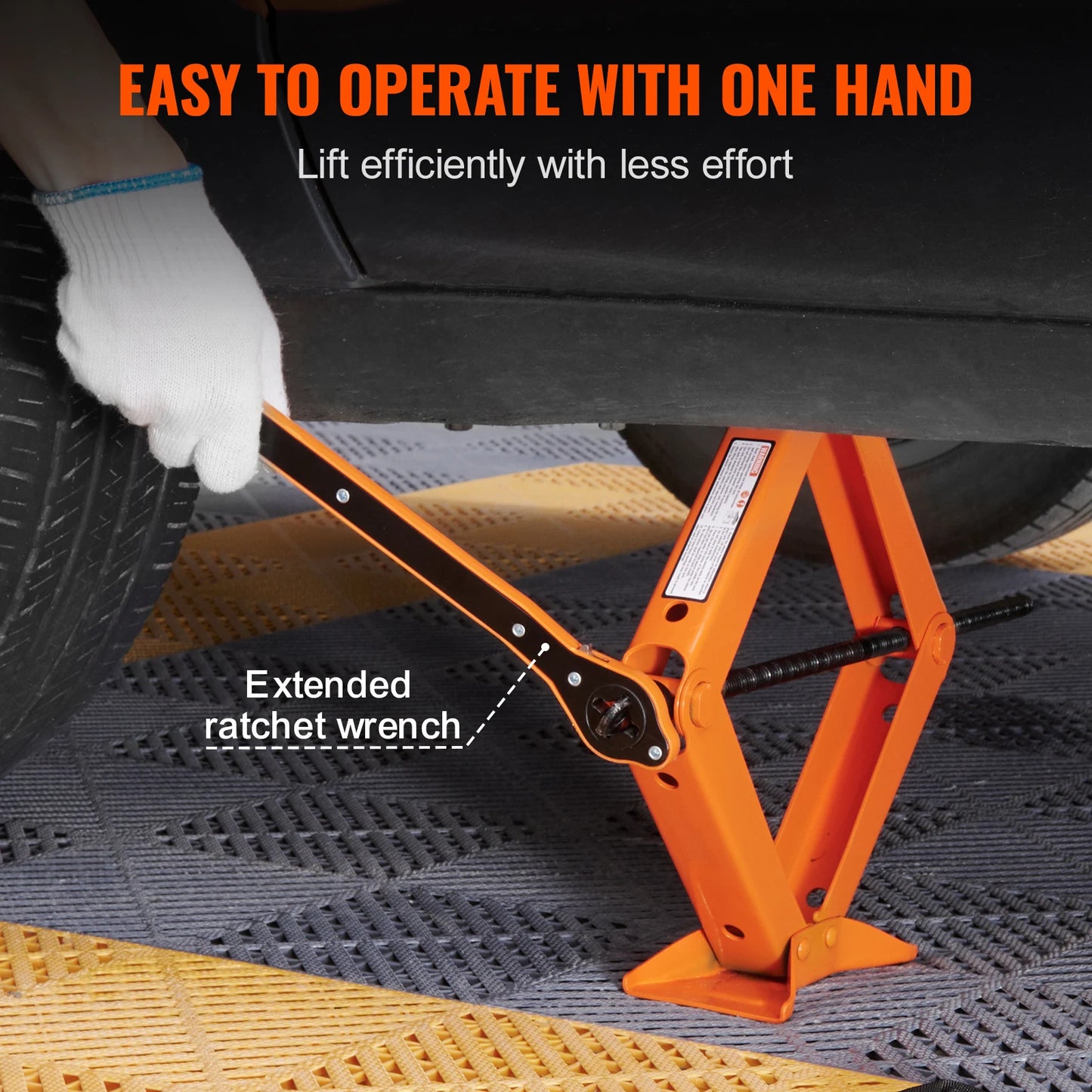 SucceBuy Scissor Jack Car Jack For Portable Tire Service