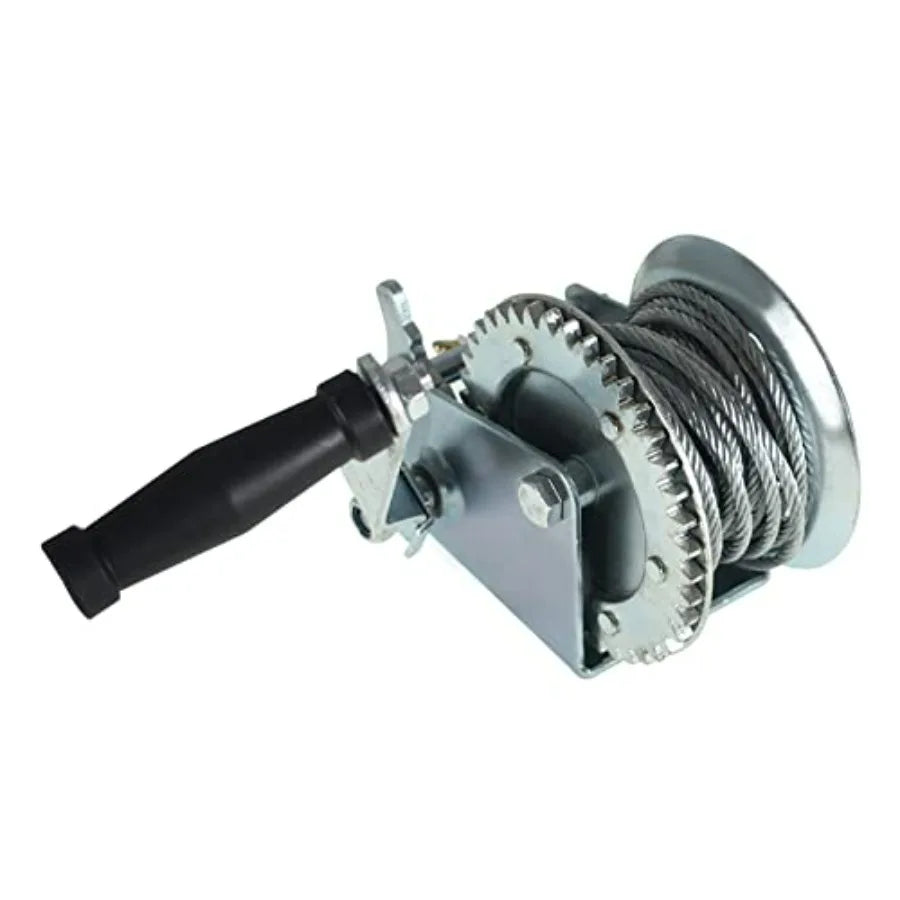Hand Crank Winch 1600 Lbs With Brake Come Along Cable