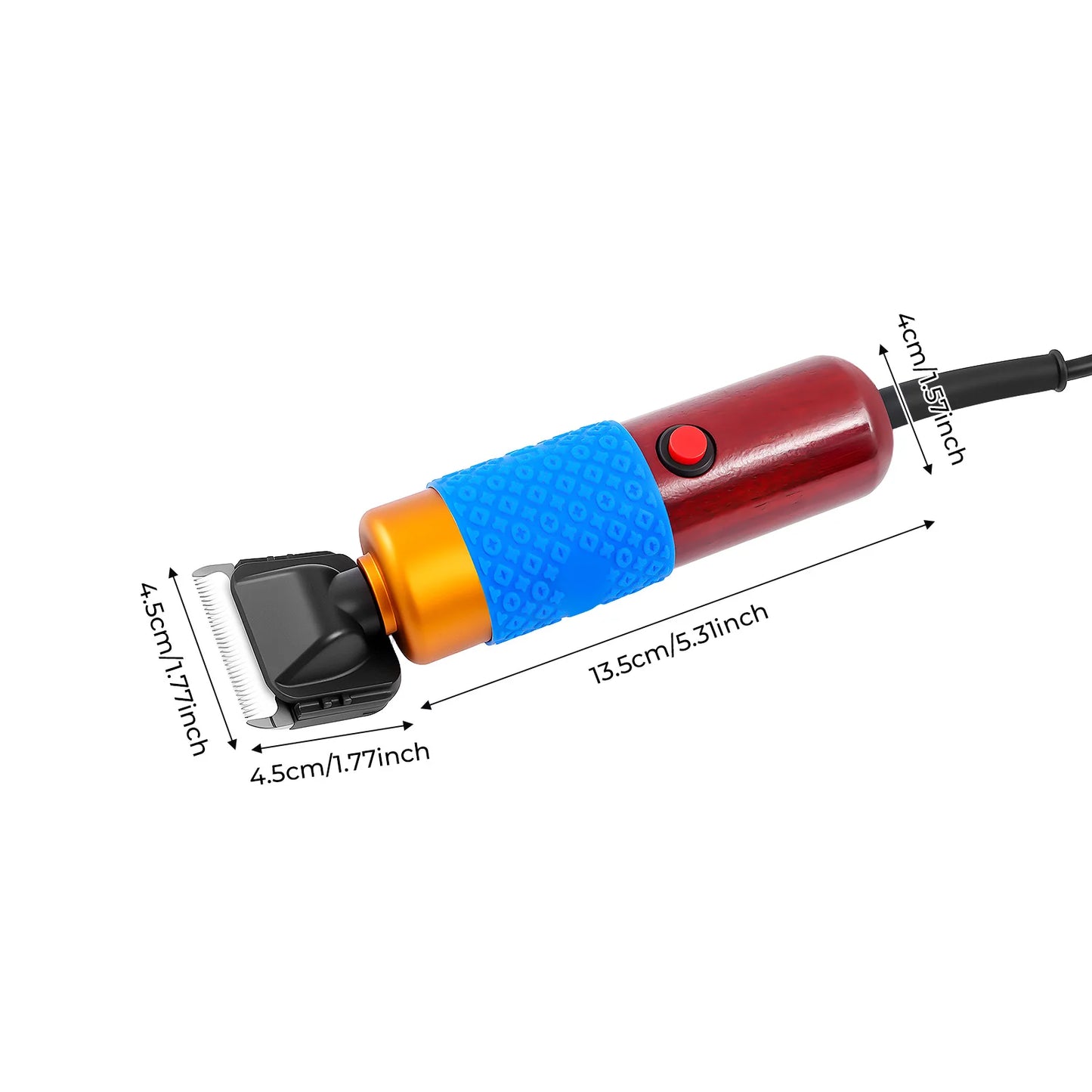 36W Professional Dog Cat Hair Clipper With Detachable Blades