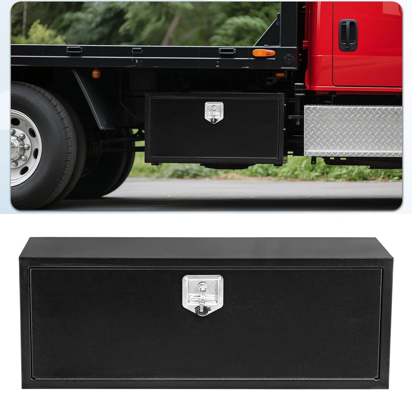 Twister.CK Heavy Duty Aluminum Truck Tool Box Waterproof Storage Chest