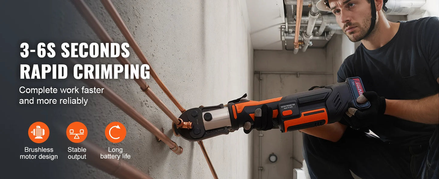 SucceBuy 18V Brushless Pipe Crimping Tool For Copper Pipes