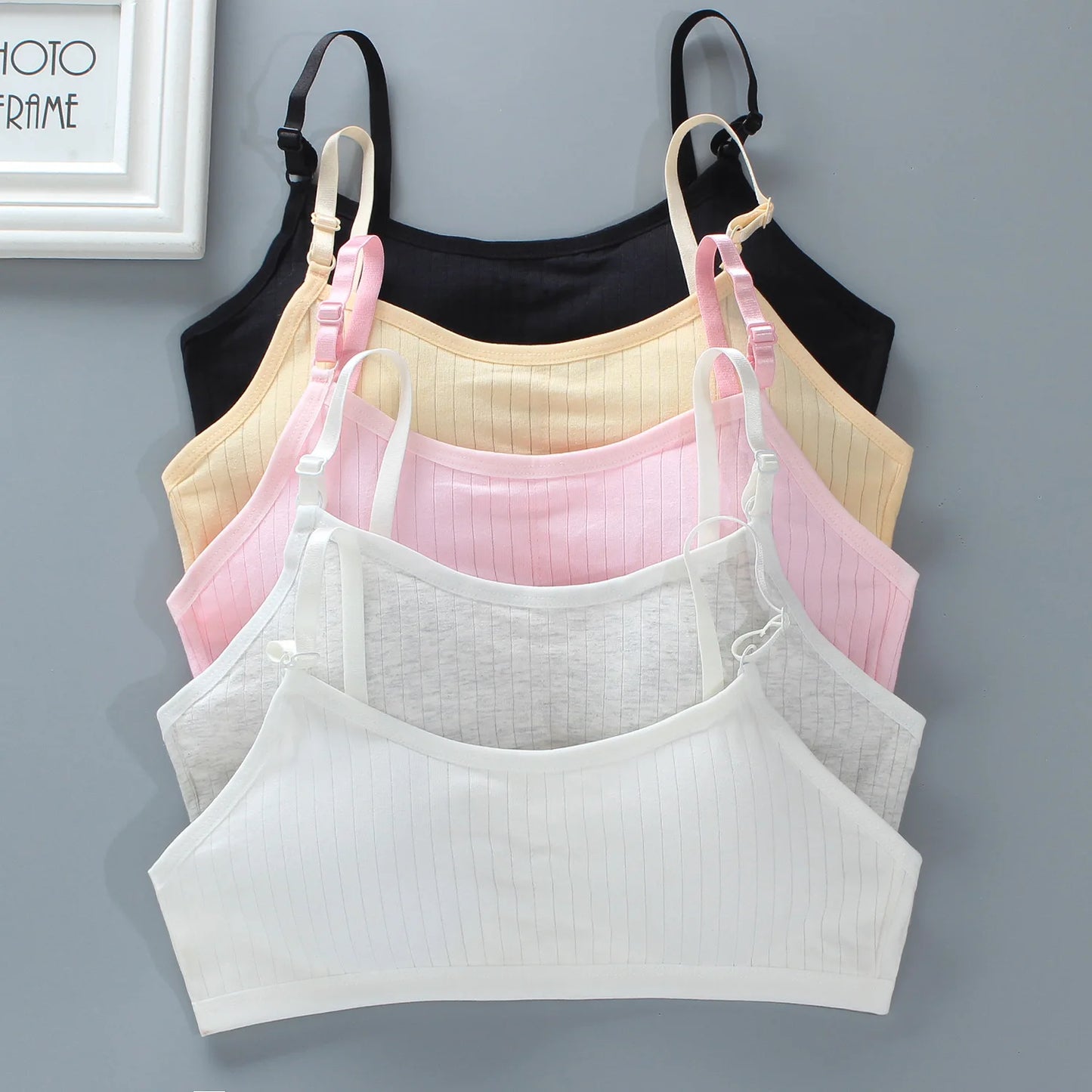 Teenage Girls Training Bra Seamless Cotton Spandex Vest Bra