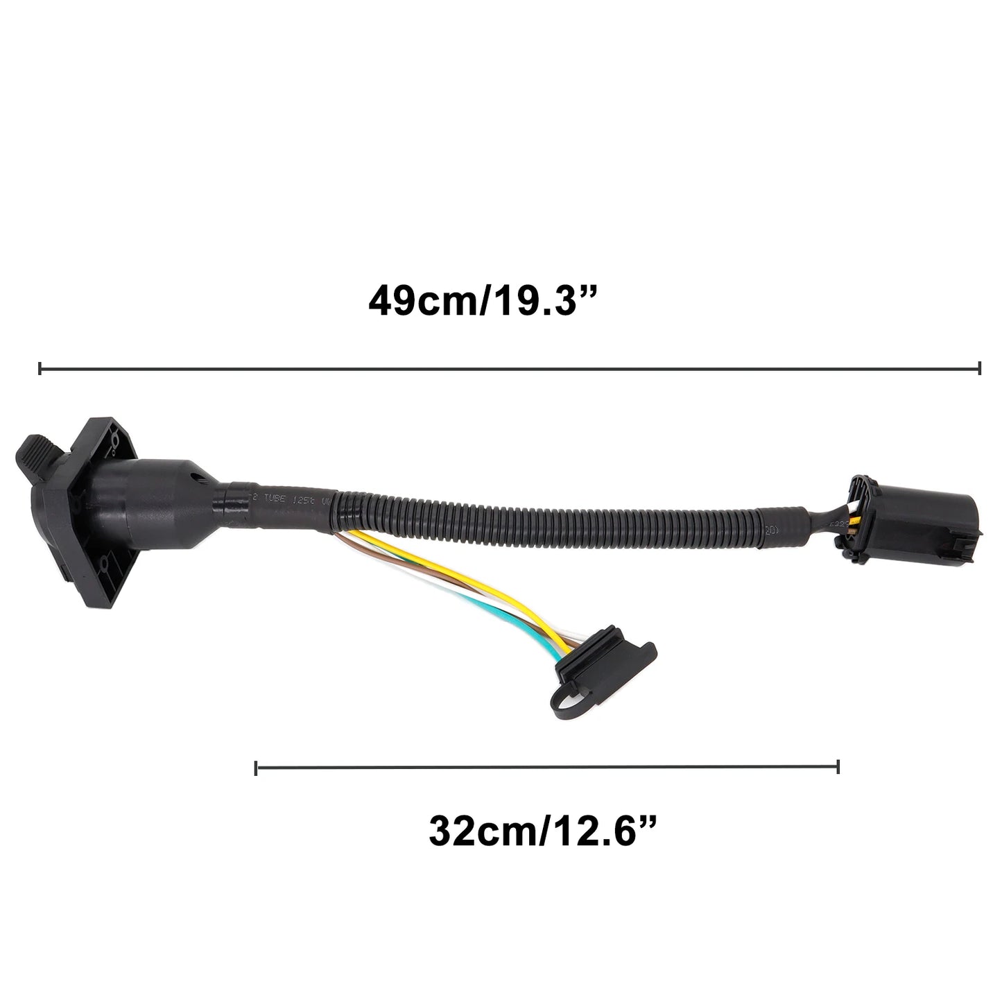 XUKEY 7 Way RV Trailer Connector 4 Pin Round Socket