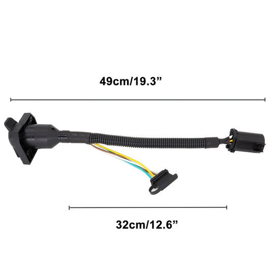 XUKEY 7 Way RV Trailer Connector 4 Pin Round Socket