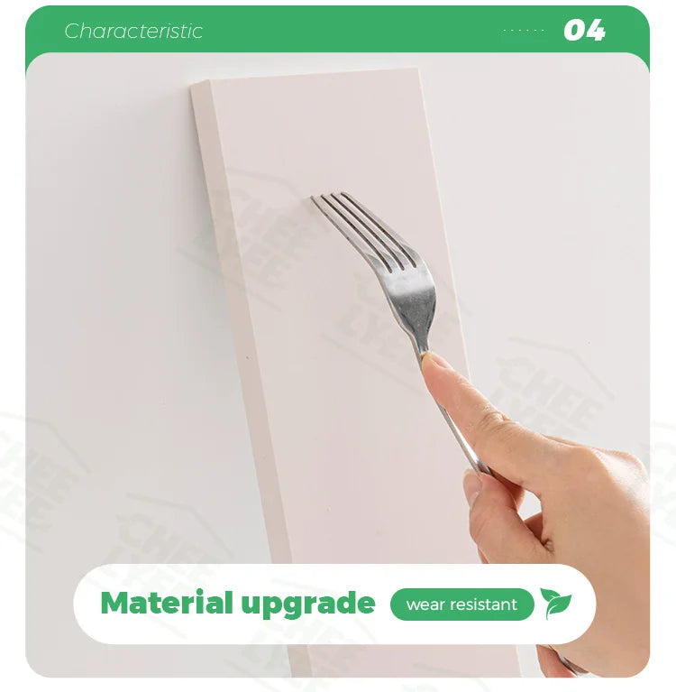 Self Adhesive Wooden Wall Stickers 10 Piece Pack Indoor Use