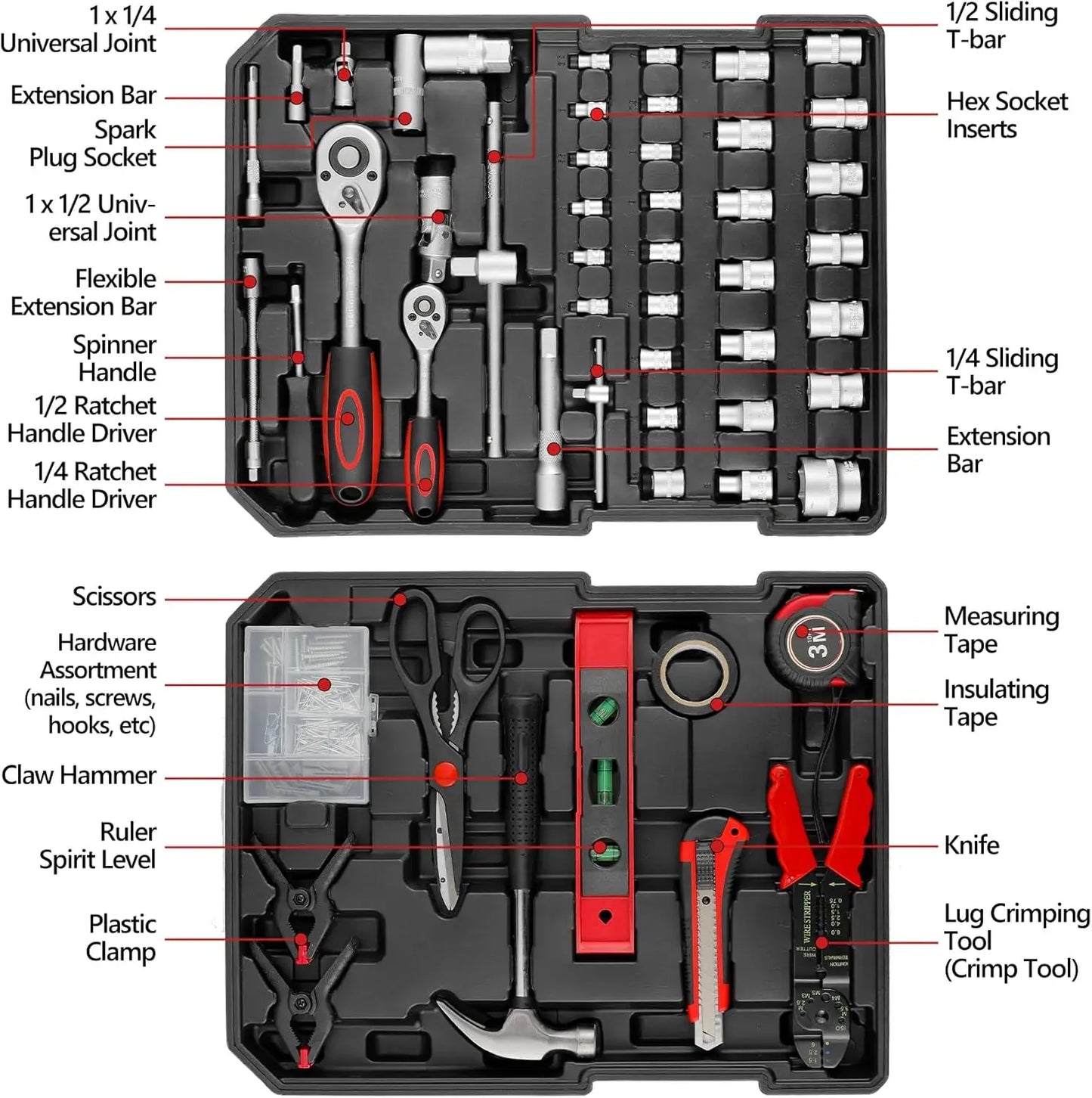 TLGREENDIY 799 Piece Home Repair Tool Set With Trolley Case