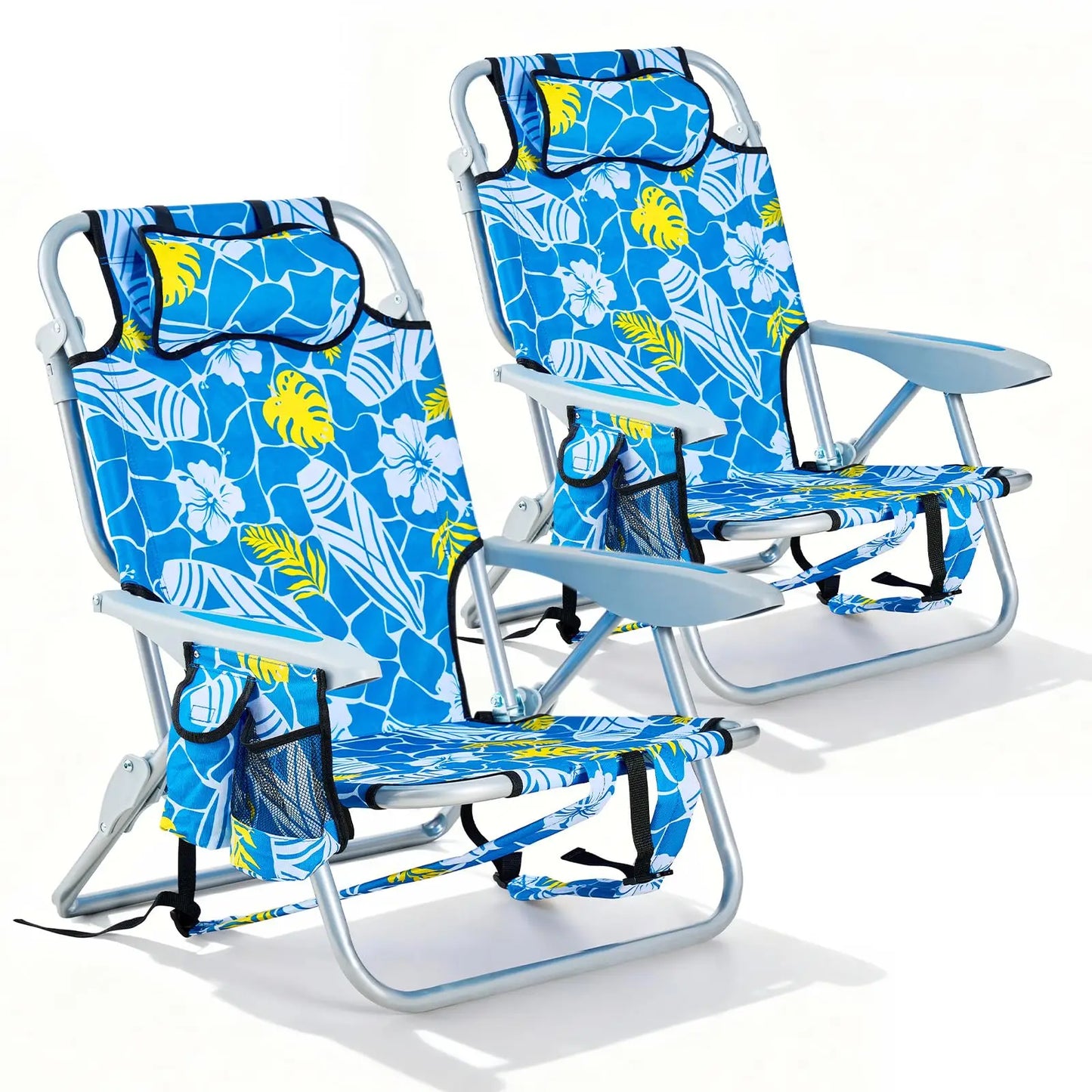XIAOLANG 2 Pack Lightweight Portable Camping Beach Chair For Adults