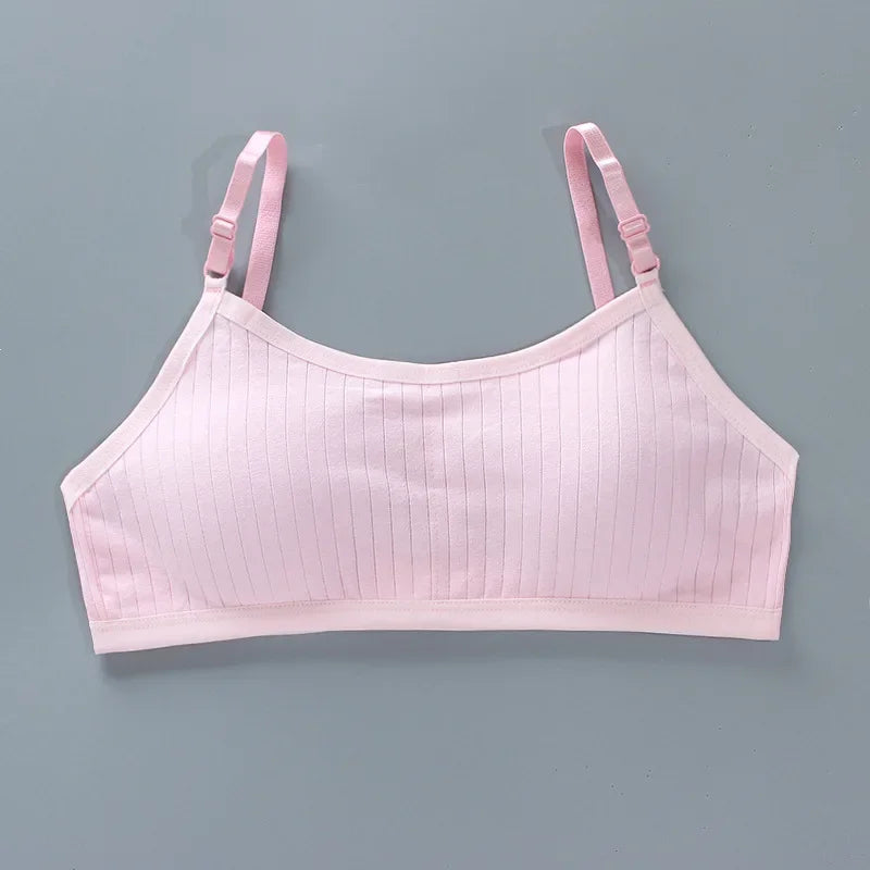 Teenage Girls Training Bra Seamless Cotton Spandex Vest Bra