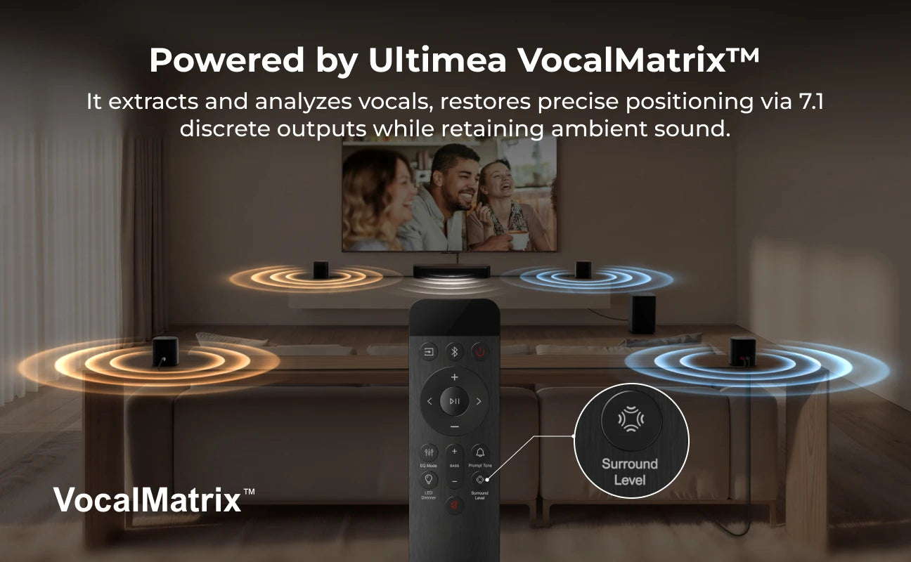 Ultimea 350W 7 1ch Virtual Surround Soundbar With Subwoofer