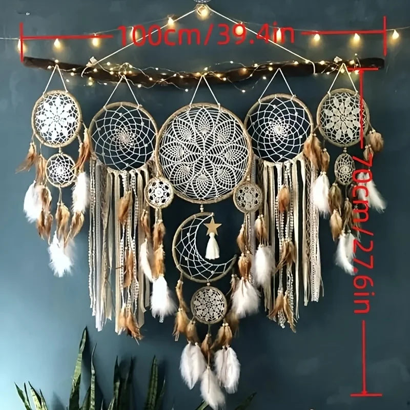 Dream Catcher Bohemian Moon And Sun Wall Decoration Bedside