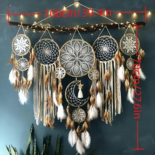 Dream Catcher Bohemian Moon And Sun Wall Decoration Bedside