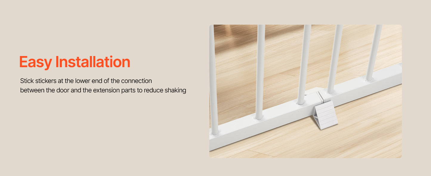 SucceBuy Baby Gate Walk Through Doorways Pressure Mounted