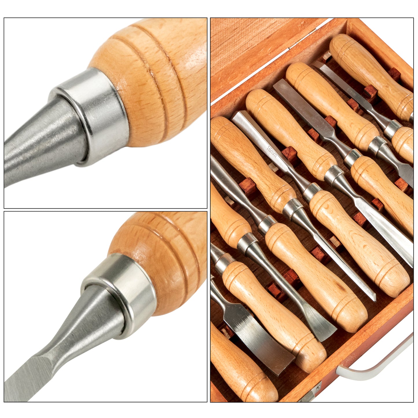 SucceBuy Wood Carving Chisel Set Lathe Gouges For Woodworking