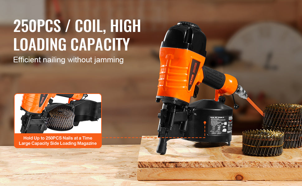 VEVOR Siding Nailer Coil CN65 CN55 CN70 CN83 CN90 Pneumatic