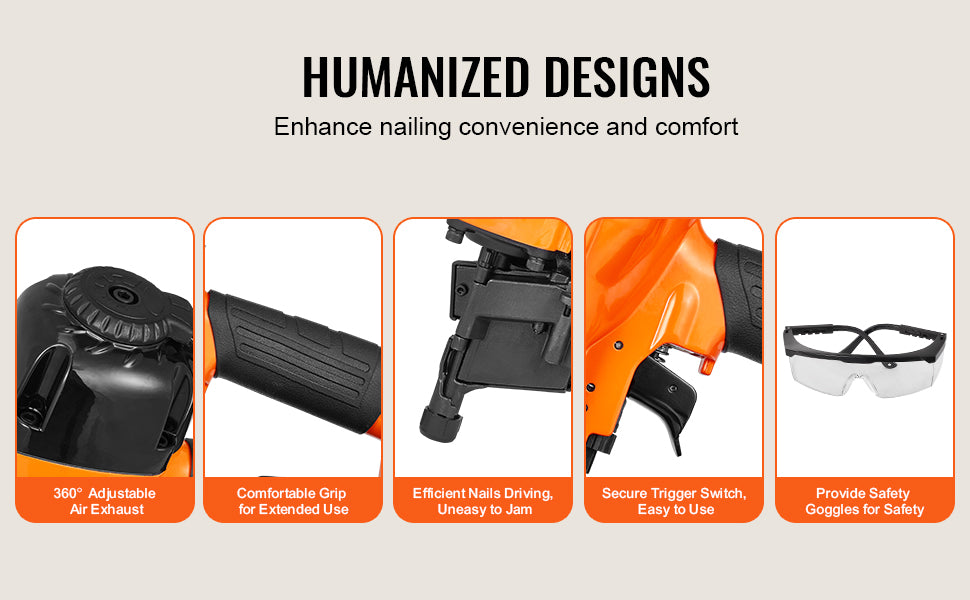 VEVOR Siding Nailer Coil CN65 CN55 CN70 CN83 CN90 Pneumatic