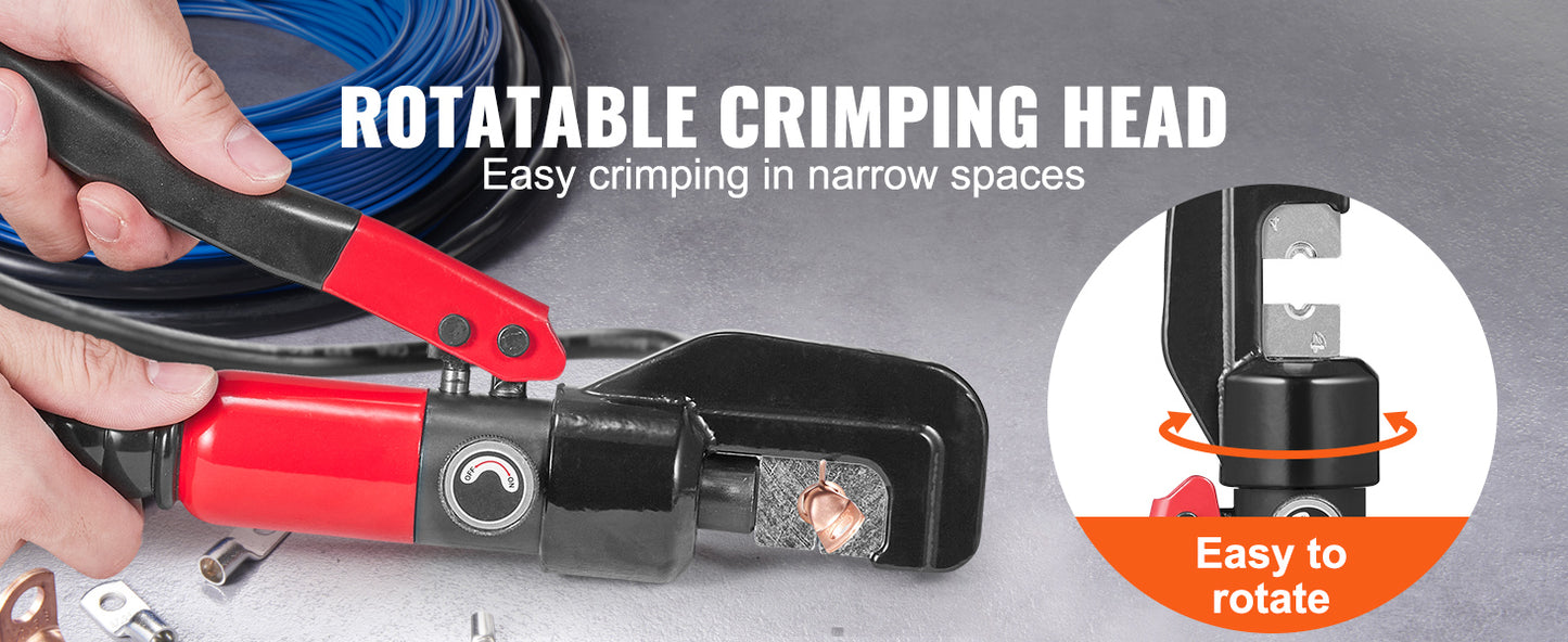 SucceBuy Hydraulic Crimping Tool for Copper Aluminum Lugs