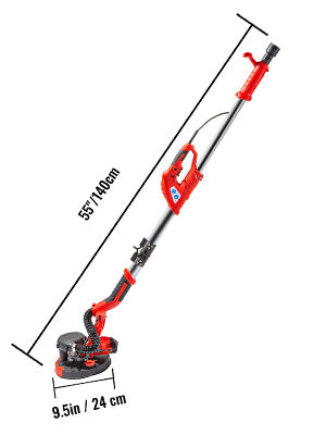 SucceBuy 850W Drywall Sander With Variable Speed And Vacuum Bag