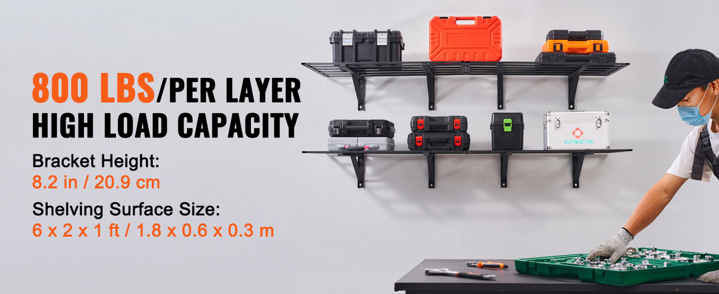 Garage Storage Rack Wall Mounted Heavy Duty Tool Organizer