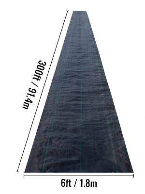 SucceBuy Landscape Fabric Heavy Duty Weed Barrier for Ground Cover