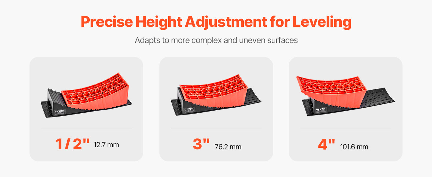 SucceBuy Camper Levelers 2 Pcs Kit With Anti Slip Mat