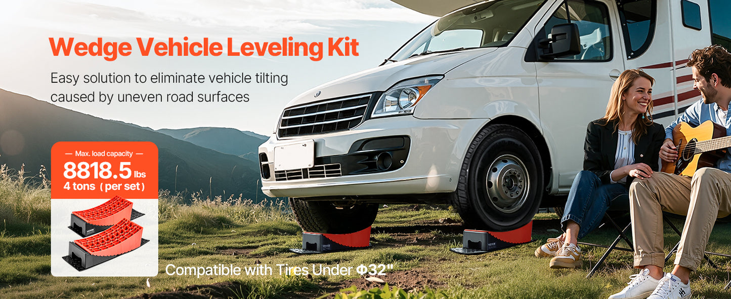 SucceBuy Camper Levelers 2 Pcs Kit With Anti Slip Mat