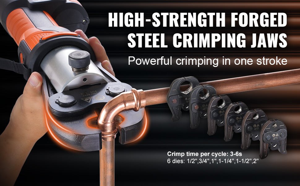 SucceBuy 18V Brushless Pipe Crimping Tool For Copper Pipes