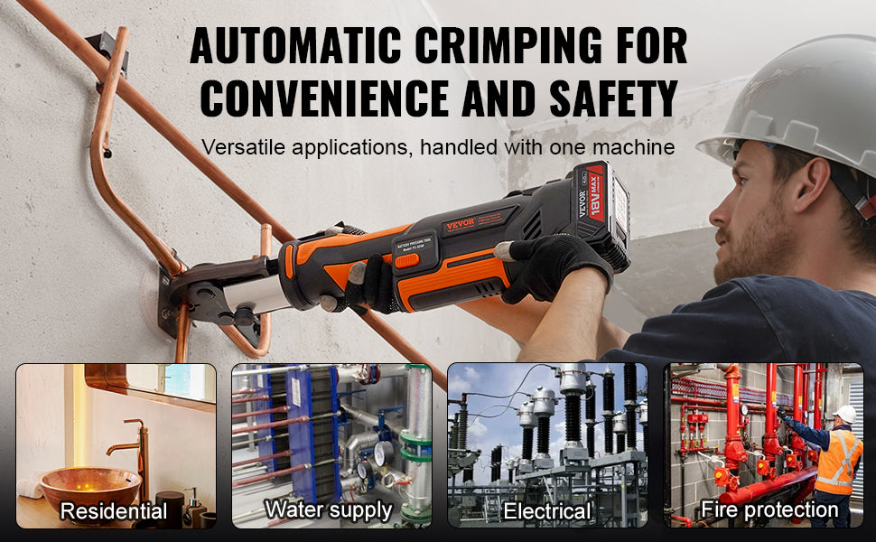 SucceBuy 18V Brushless Pipe Crimping Tool For Copper Pipes